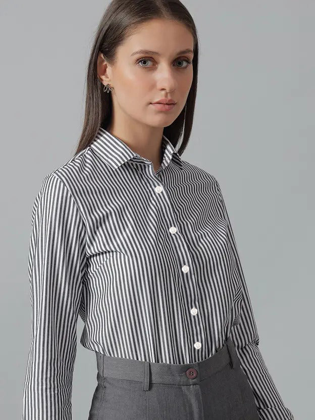 Black Stripe Formal Shirt