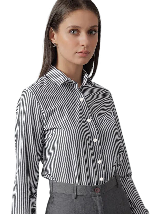 Black Stripe Formal Shirt