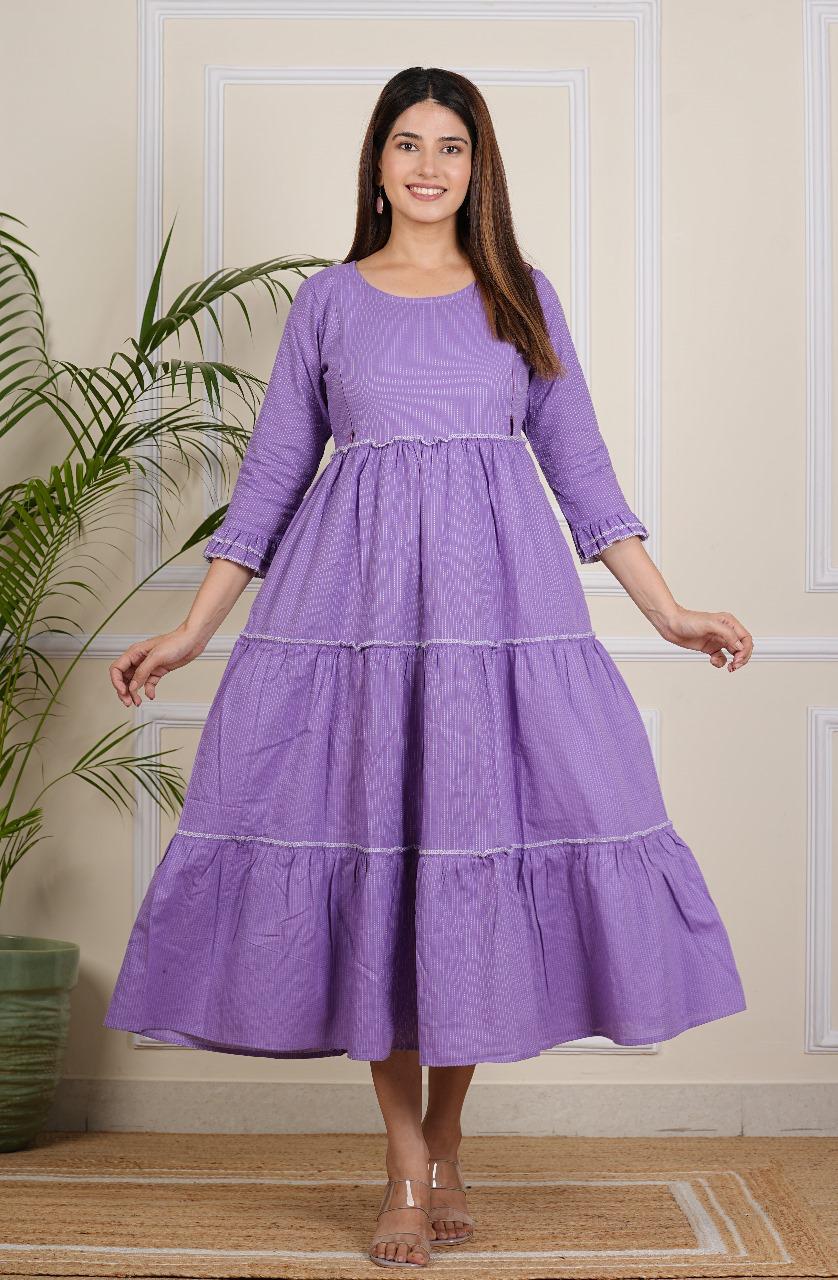 Women's Lavender Maternity gown