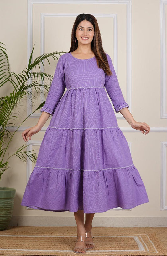 Women's Lavender Maternity gown
