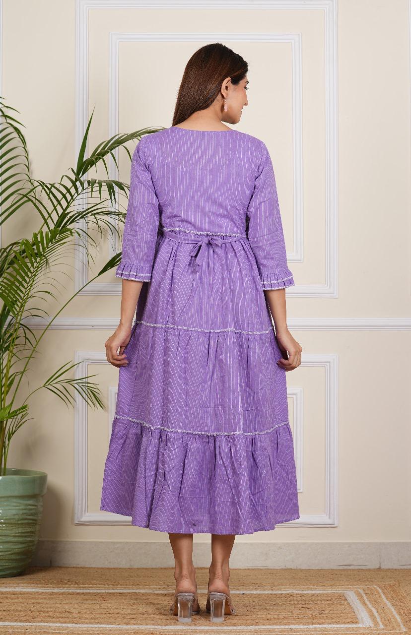 Women's Lavender Maternity gown