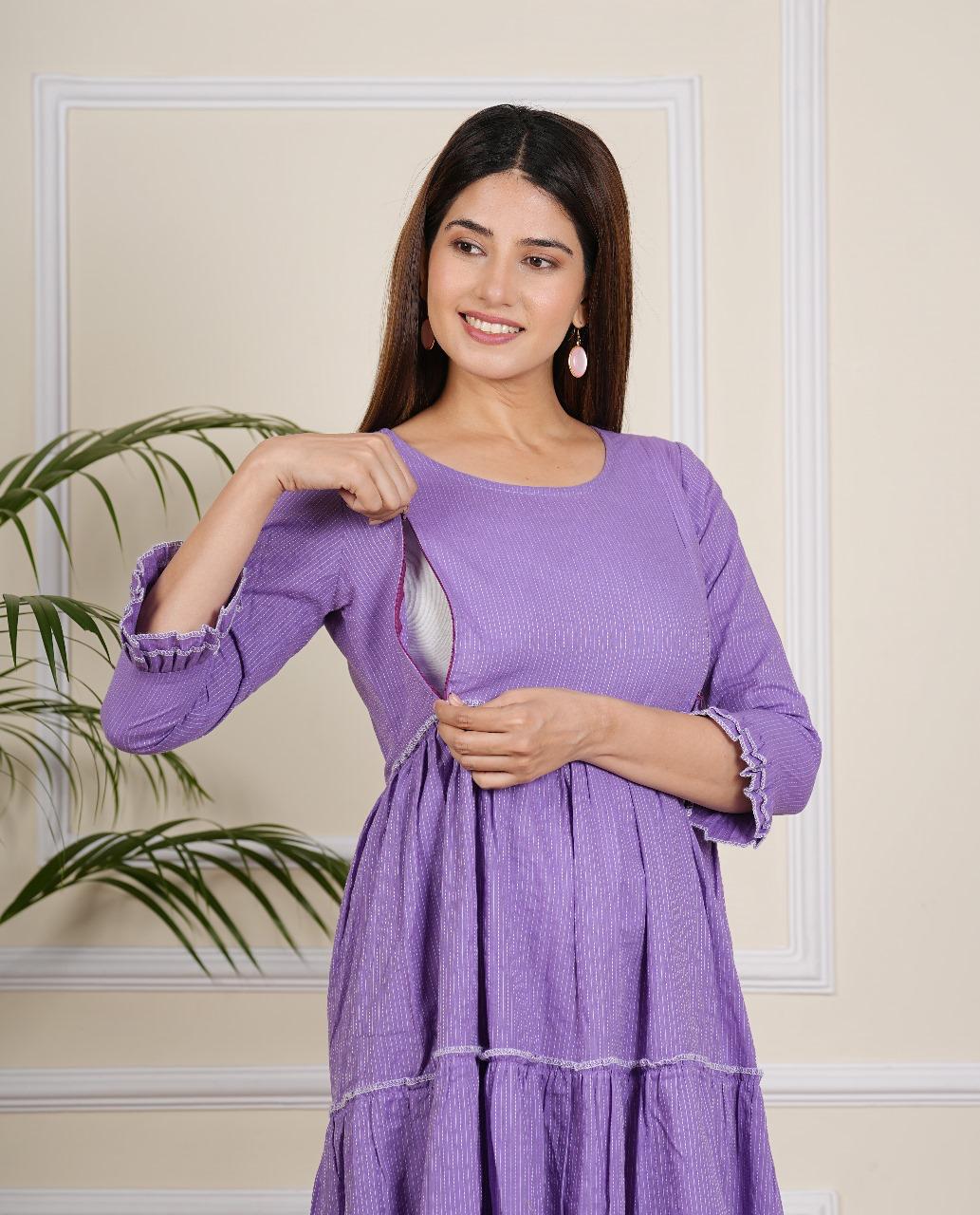 Women's Lavender Maternity gown