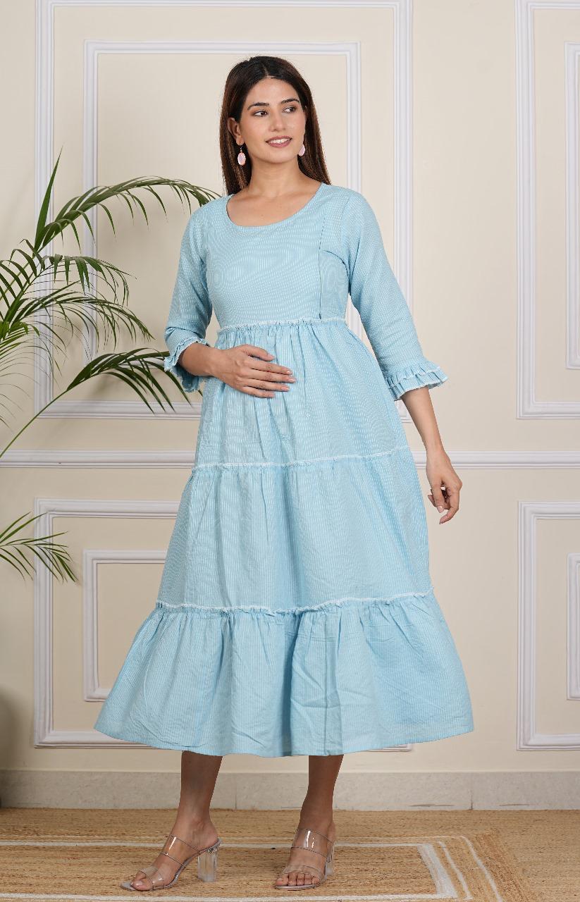 Women's Light Sky Maternity gown
