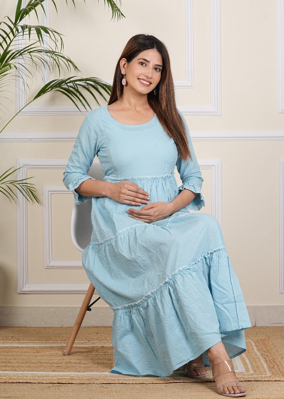 Women's Light Sky Maternity gown