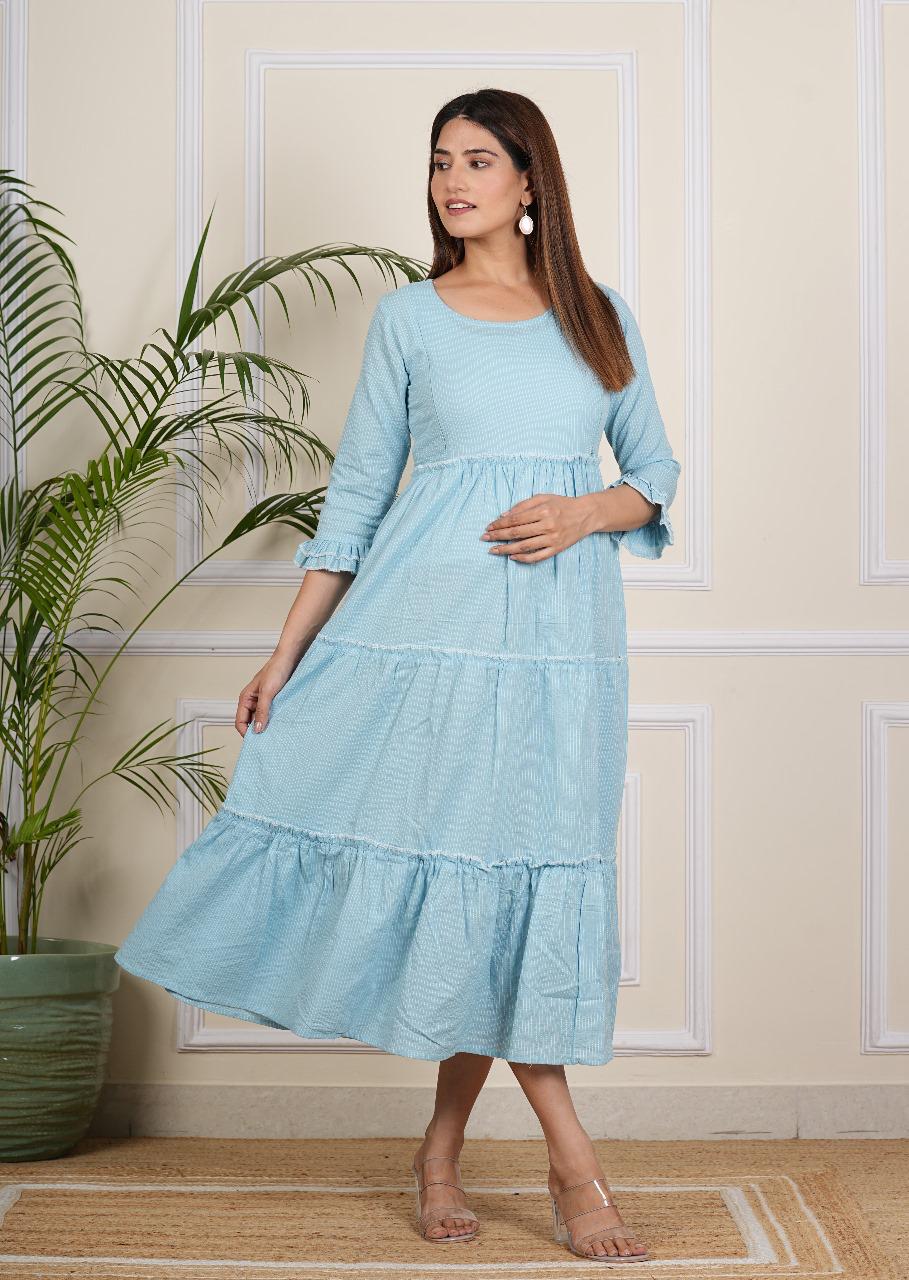 Women's Light Sky Maternity gown