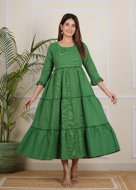 Women's Green Maternity gown