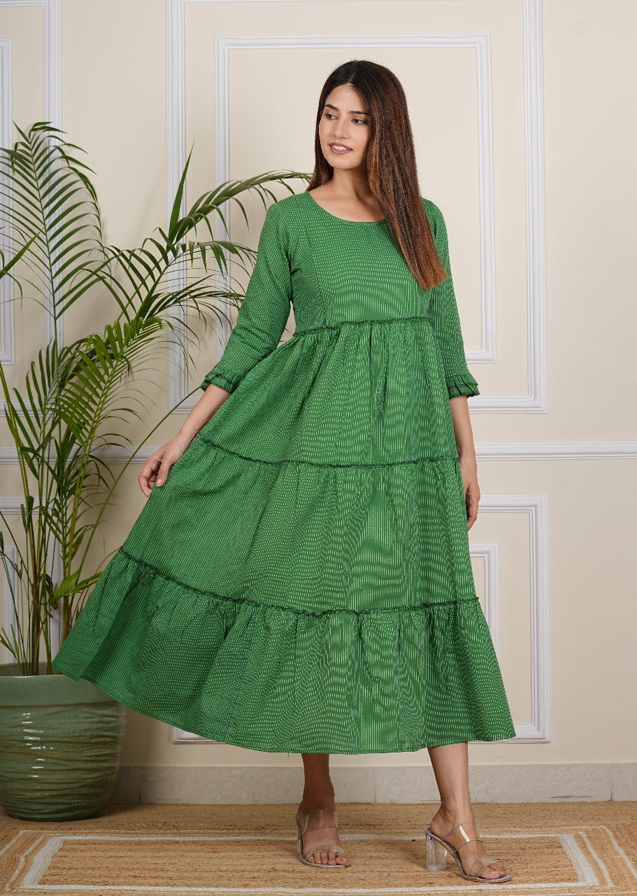 Women's Green Maternity gown